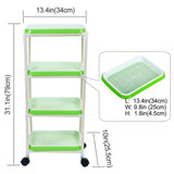 4 Layers Sprout Trays with Extra Strength Plastic Shelf Soil-Free Healthy Wheatgrass Seeds Grower & Storage Trays for Garden Home Office