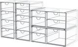 caktraie Acrylic16-Drawer Storage & Makeup Organizer for Desk