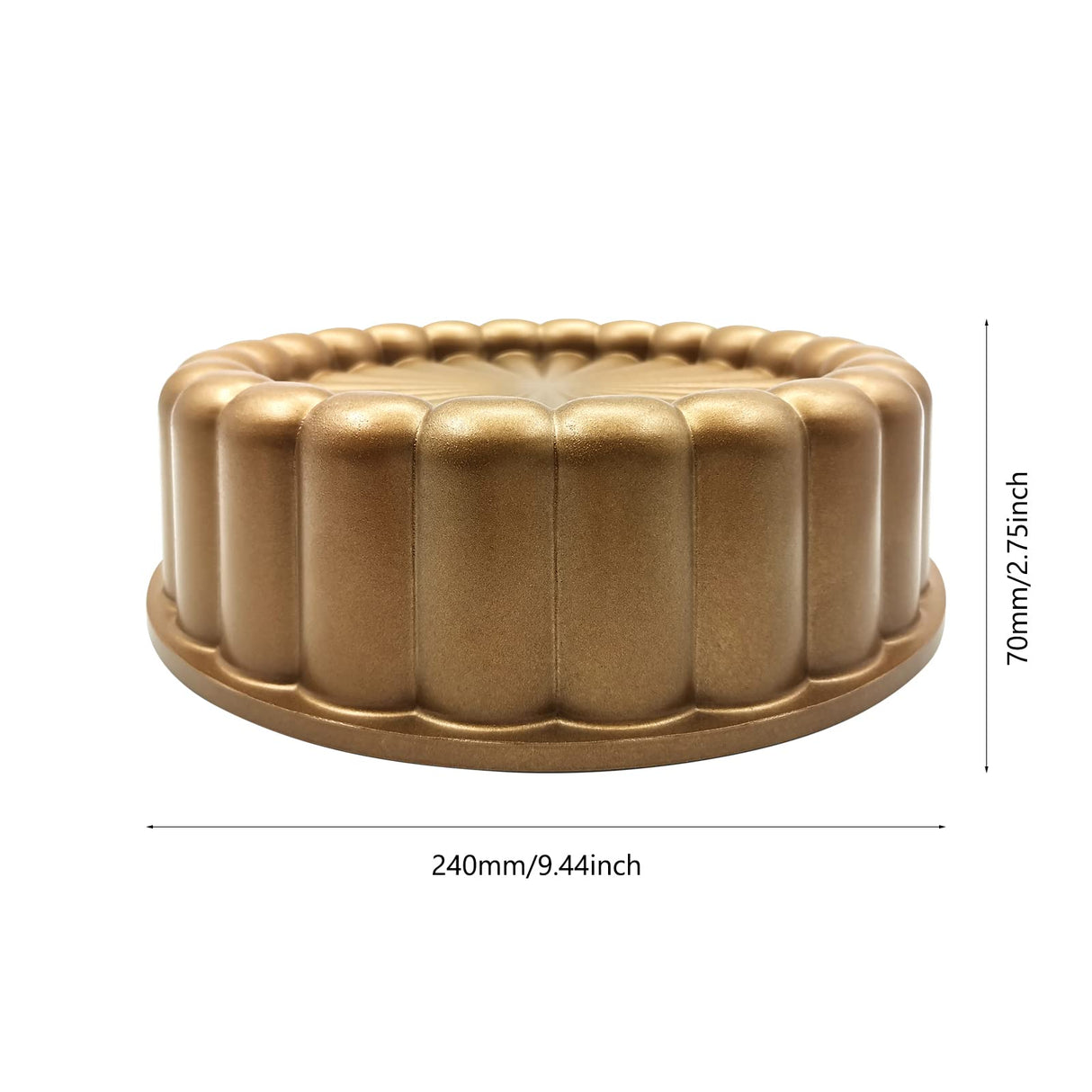 WBJKZJD Charlotte Cake Mold, 9 Inch Cake Pan Aluminium Kitchen Accessories Decoration Christmas Wedding Valentine’s 3D Charlotte Cake Pan (Flower Shape)