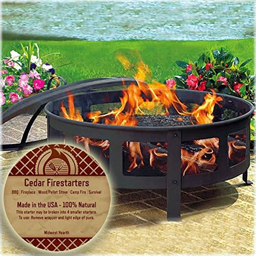 Midwest Hearth Cedar Fire Starters (36 Pack - Up to 144 Fires) Made in USA