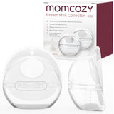 Momcozy Breast Milk Collector, Milk Collectors for Breastfeeding, Reusable Breast Milk Shells, Silicone Catcher with More Fit & Soft (3oz/90ml, 2 Counts)