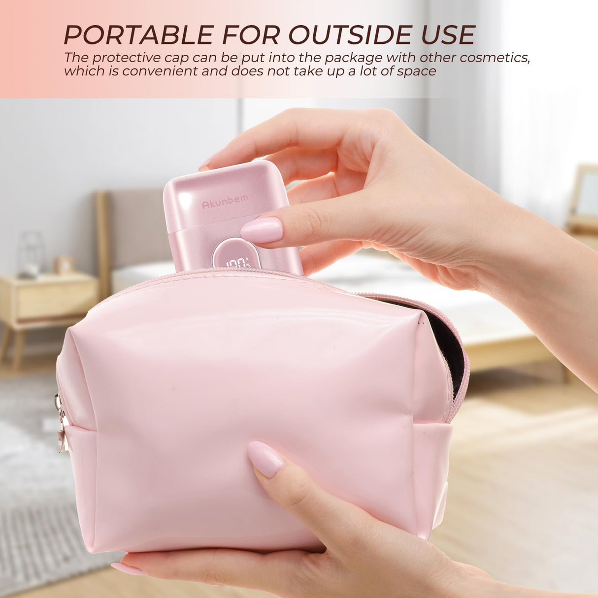 Akunbem Electric Razor for Women - Mini Bikini Trimmer - Shaver for Pubic, Legs, Arm & Body - Painless Hair Removal Device - Cordless Wet & Dry Use