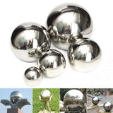 HomDSim 30 cm/12 inch Diameter Gazing Globe Mirror Ball,Silver Stainless Steel Polished Reflective Smooth Garden Sphere,Colorful and Shiny Addition to Any Garden or Home