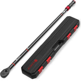 SUERCUP 1/2-Inch Drive Click Torque Wrench - 30-250 Ft.Lb/40.7-339Nm, Dual-Direction Adjustable 72 Tooth Torque Wrench for Product Assembly and Car Repair