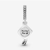 PANDORA Graduation Cap Dangle Charm - Hand-Finished Keepsake - Jewelry for Women with Gift Box - Compatible Moments Charm Bracelets - Sterling Silver