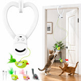 Interactive Cat Toys for Indoor Cats, Clip-On Automatic Flying Bird