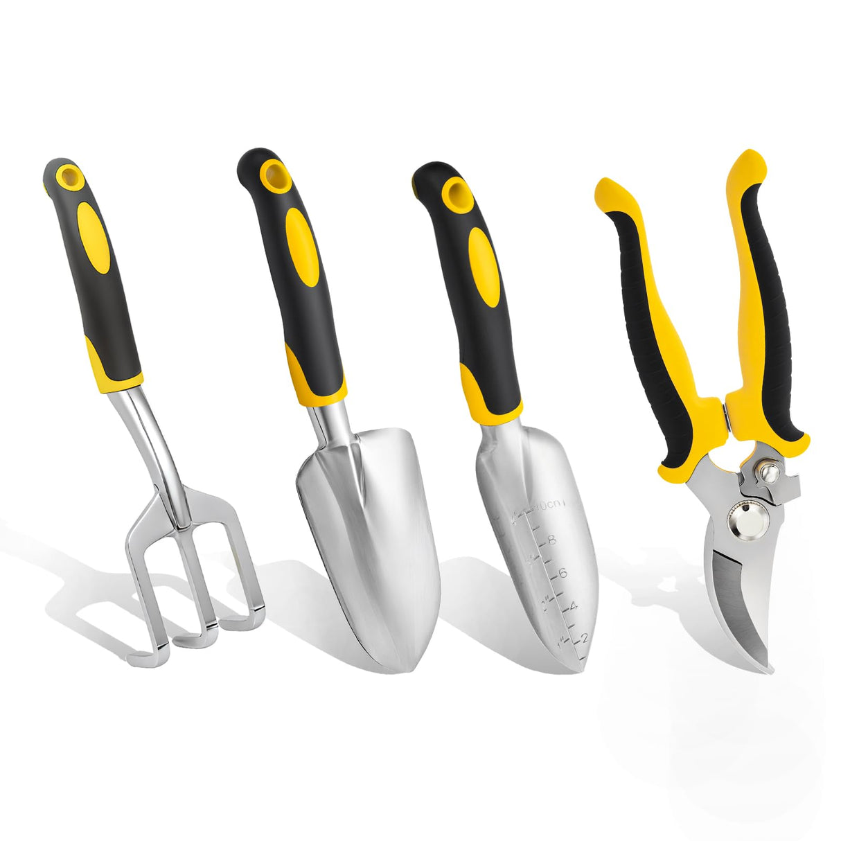 Garden Tool Set 4-Piece,Heavy Duty Aluminum Gardening Tools