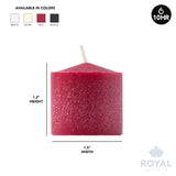 Royal Imports Votive Candle, Unscented Red Premium Dripless Wax, Box of 72, for Wedding, Birthday, Holiday, Christmas, Party & Home Decoration (10 Hour Burn Time)