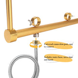 YTQHERQR Water Circulation Hair Head Spa Equipment with Pillow, Water Circulation Frame Rack with 39.37" 304 Stainless Steel Water Hose, Shampoo Bed Accessories, for Hair Salon Massage Shower