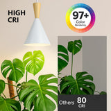 VALIKIY Hanging Grow Lights for Indoor Plants, Full Spectrum, with Timer and 15FT Power Cord, 20W Pendant Plant Lights for Indoor Growing, Large Tall Plant, Garden, Flowers, Greenhouse(White)