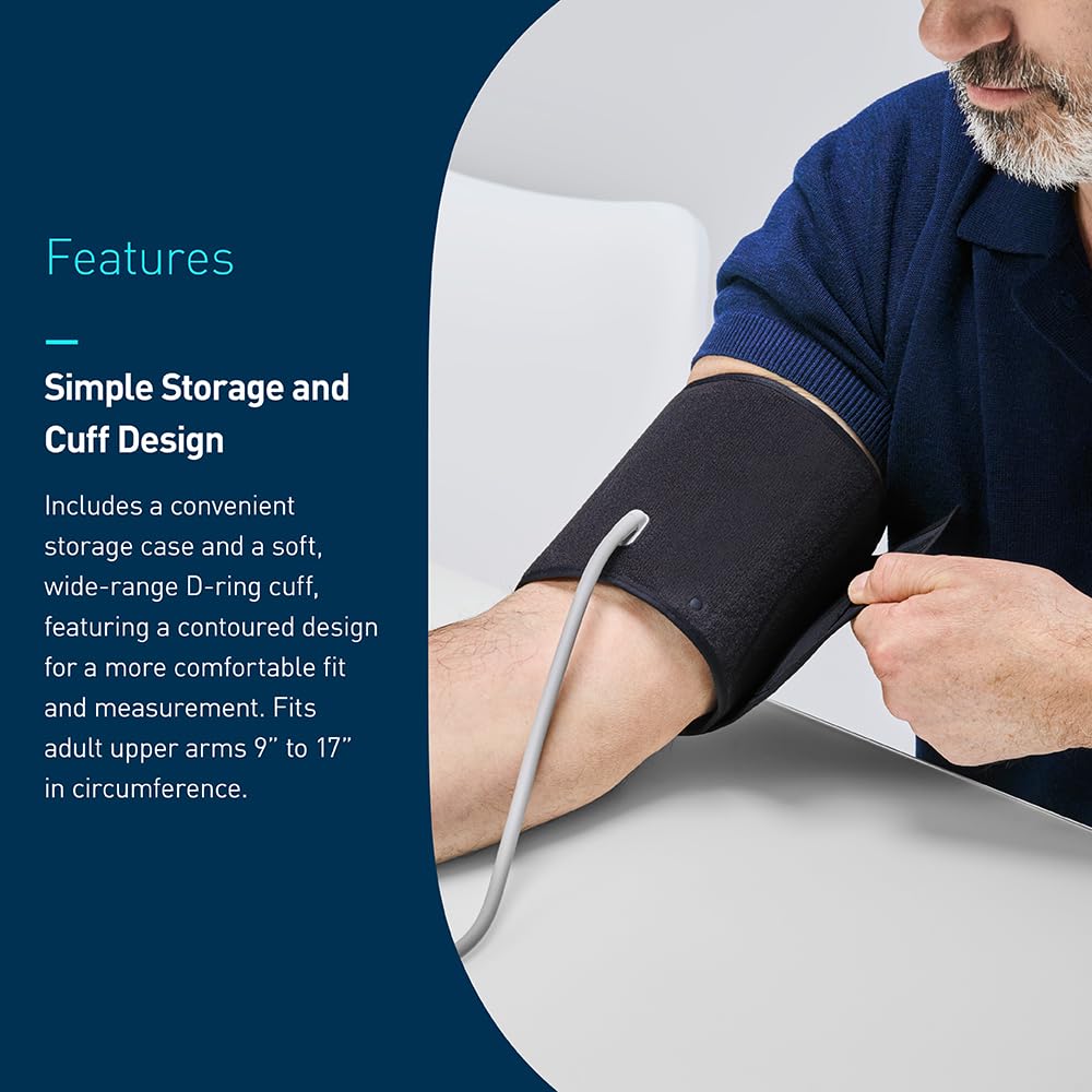 OMRON Bronze Upper Arm Blood Pressure Monitor - Clinically Validated Blood Pressure Arm Cuff - Use OMRON Connect App for Unlimited Free Measurements