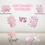 PHOCAS Hamm Piggy Bank Unbreakable Cute Pink Pig Money Bank Plastic Saving Coin Bank for Kids Christmas Birthday Gift