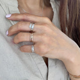 By Hannah Design Teeny Tiny Stacking Sterling Silver Ring Personalized Ring