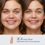 Estée Lauder Double Wear Stay-in-Place 24-Hour Long-Wear Matte Foundation Makeup, 1 Fl Oz, 2C4 Ivory Rose