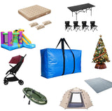 Extra Large Storage Bags, Jumbo Moving Tent Storage Bags, Foldable Big Black XXL Duffle Bag for Travel,Christmas Tree Bag, 42x23x13.5inch - 2PACK