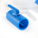 ONEDONE Urinals for Men - Portable Urinal for Men Spill Proof Nighttime Men's Urinal Bottle Male Pee Bottle Urine Bottle 68 OZ for Hospital Home Camping Car Travel 45" Long Hose with Lid (Blue)
