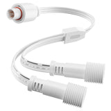 SAYSOLAK Y-Splitter for Eufy Permanent Outdoor Lights E22, S4 & Linkind HP5, Y-Shaped Extension Cable (1 Female to 2 Male) Compatible with Eufy E22, S4 & Linkind HP5 Light for Halloween, Christmas