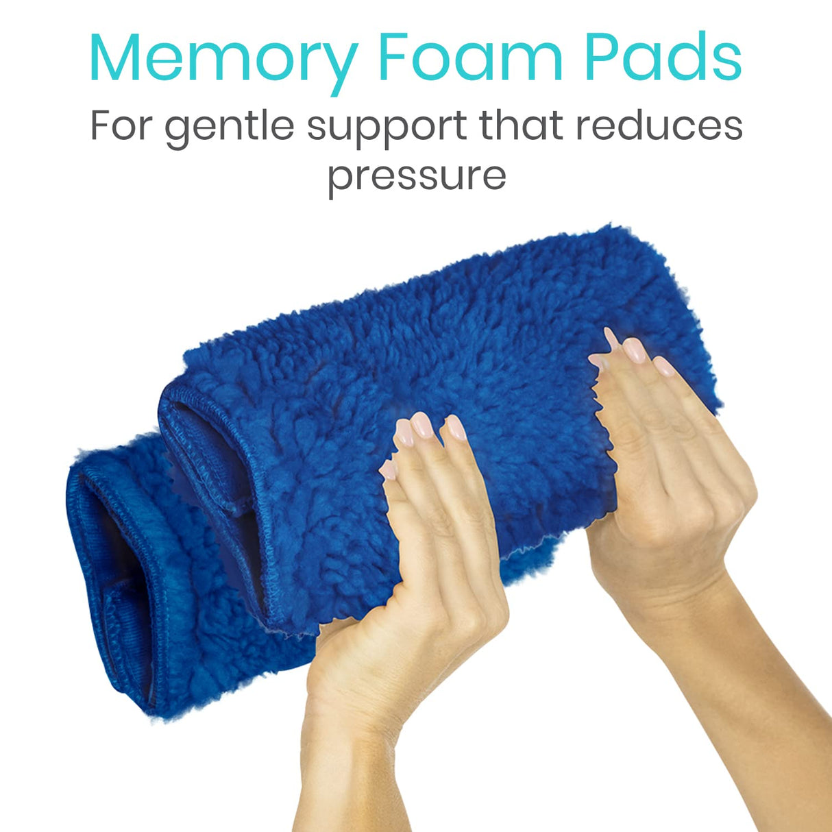 Vive Wheelchair Armrest Covers (Pair) - Memory Foam Sheepskin Accessories Pads for Transport Electric Wheel Chair Arm Rests - for Adults, Seniors, Handicapped - Soft Support Cushion for Mobility Aids