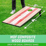 GoSports Portable Cornhole Sets, 8 Styles – Choose 4 x 2 ft or 3 x 2 ft - Boards Include 8 Bean Bags, Travel Case, and Game Rules