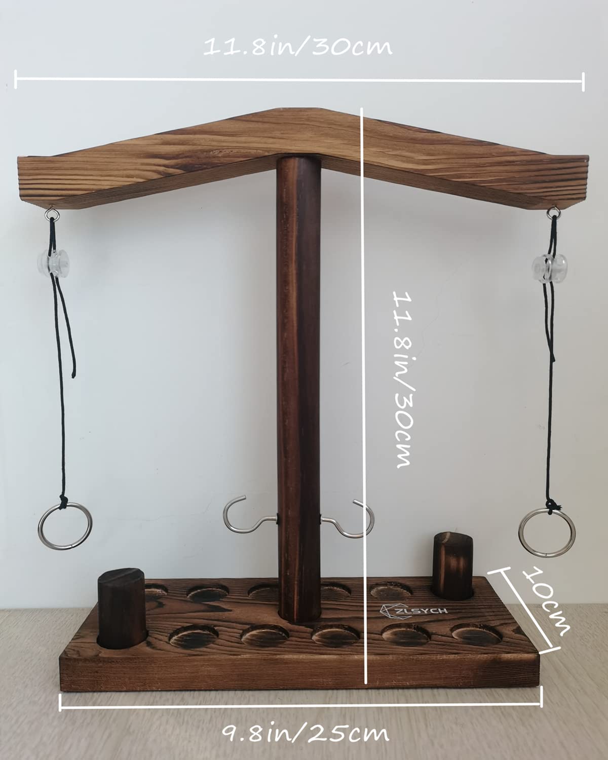 Board Games for Indoor/Outdoor Family & Party Fun - Ring Toss Game Set with Easy Assembly, Perfect for Halloween Games, Thanksgiving, Christmas Parties & White Elephant Exchanges - Portable Design