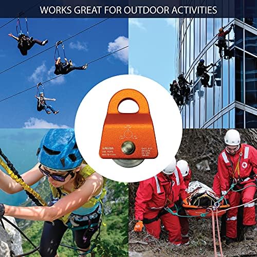 Fusion Climb Ekat Micro Aluminum Side Swing Pulley, Backyard Zipline, Trolley