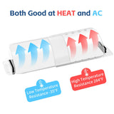 CH24Globall 4-Pack Air Vent Deflector 8.5 to15.5 Inches, Aerospace-Grade Plastic (5-Meter Drop Resistant), 200% Stronger Magnetic AC/Heat Vent Covers (-35°F to 284°F) for Ceiling/Floor/Wall Registers