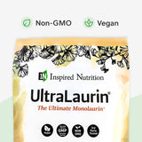 Inspired Nutrition UltraLaurin ® Monolaurin Supplement for Immune Support and Gut Health - Monolaurin Pellets - 7oz - 66 Servings, 3000 mg Each