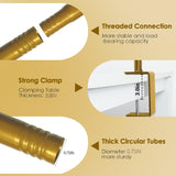 Purdge Over the Table Rod Stand with Clamps, Adjustable Gold Table Arch