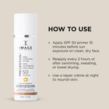 IMAGE Skincare, PREVENTION+ Daily Perfecting Primer SPF 50, Tinted Zinc Oxide Face Priming Sunscreen Lotion, Leaves No White Cast, 1 oz