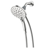 Moen Engage Chrome Magnetix Six-Function 5.5-Inch Wide Handheld Shower Head with Hose and Magnetic Docking System, 26112