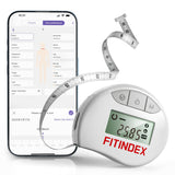 FITINDEX Body Measuring Tape, Accurate Bluetooth Measuring Tape for Body Measurements, Smart Body Tape Measure Retractable with 12 Body Parts Measure for Weight Loss Fitness Muscle Gain, Sync with APP