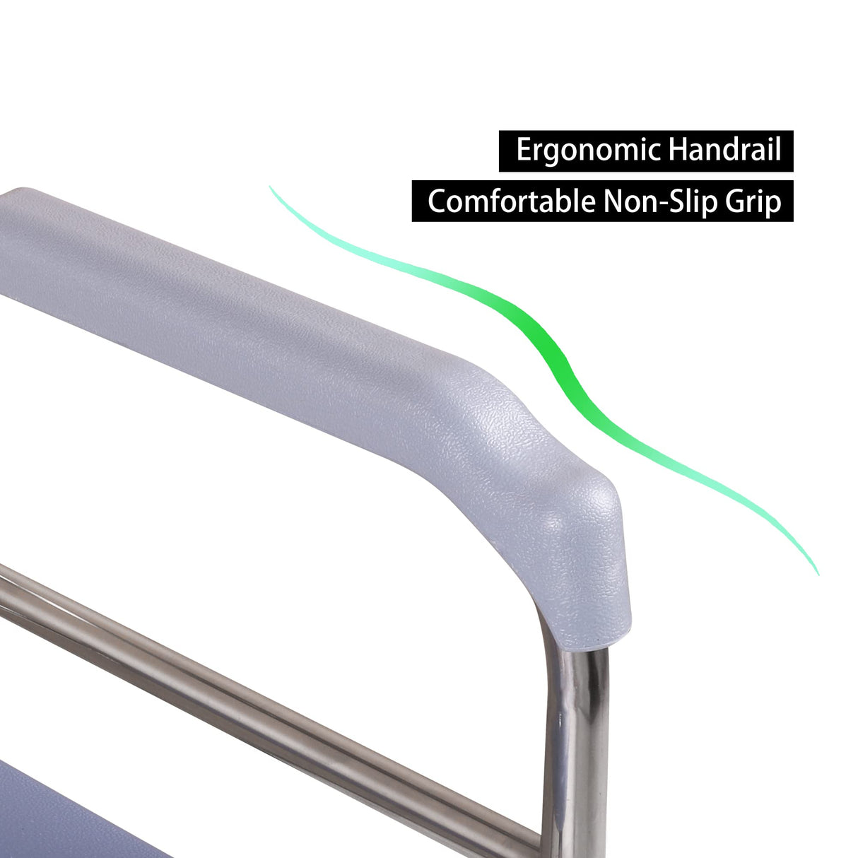 Deewow Raised Toilet Seat with Handles, Toilet Seat Riser for Seniors with Adjustable Height, up to 400lbs, Raised Toilet Seat for Elderly, Pregnant and Handicap, Fit Any Toilet, FSA/HAS Eligible