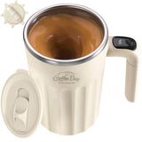 TLINNA Drink Stirrer,Self Stirring Mug,Self Stirring Coffee Mug,Suitable for Coffee, Milk, Cocoa and Other Beverages (Cream)