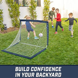 GoSports Portable Soccer Goals for Kids - 13 Color Options - Choose 4 x 3 ft or 6 x 4 ft - Team Tone Pop Up Nets for Backyard