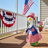 Gaggleville Uncle Sam Goose Outfit, Fits Large 23" H Statue, by Fox Valley Traders