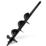 SYITCUN Auger Drill Bit for Planting - 4"X24" Heavy-Duty Auger Post Hole Digger for Fence- 1/2" Hex Drive Drill