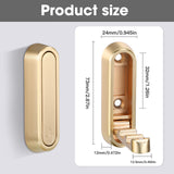 Dntorx Foldable Wall Hook, 40 lbs Heavy Duty Screw Mounted, Aluminum Alloy Flip-Down Gold Coat Hook, Space-Saving Folding Wall Hanger for Bathroom Bedroom Entryway Closet, Includes Screws (4 Pack)