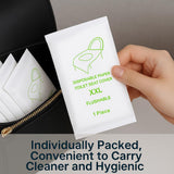 Individually Wrapped XXL Toilet Seat Covers Disposable Flushable for Travel (70 Pack), Full Coverage Paper Liners for Kids & Adults