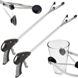 Vive Suction Cup Grabber Reacher 32" (2 Pack) - Elderly Grab It Reaching Pickup Tool Heavy Duty for Seniors - Trash, Sticks, Litter Picker Upper - Extra Long Reach Handle & Handy Extension Arm Claw
