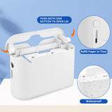 Countertop Paper Towel Holder Dispenser,Commercial Paper Towel Dispenser,Multifold Trifold Z-Fold Paper Towel Holder,Napkin Holder Dispenser,Hand Towel Dispenser for Home Kitchen Restaurant (White, M)