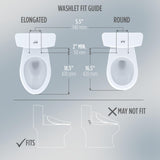TOTO® WASHLET® S2 Electronic Bidet Toilet Seat with Instantaneous Water Heating, PREMIST and EWATER+ Wand Cleaning, Elongated, Cotton White - SW3346#01