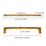 Asidrama 10 Pack 6.3 Inch(160mm) Antique Brass Cabinet Pulls Vintage Retro Cabinet Handles Cupboard Handles Kitchen Cabinet Hardware for Cupboard Drawer Pulls