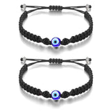 Tarsus Evil Eye Bracelets for Men Women, Braided Woven Rope Male Female