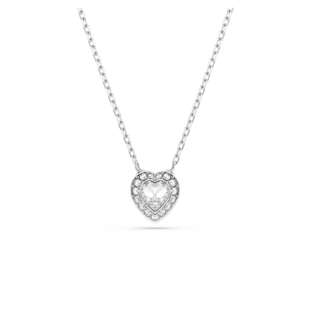 Swarovski Ariana Grande Angelic Crystal Heart Pendant in Rhodium Finish - Part of the Ariana Grande x Capsule Collection