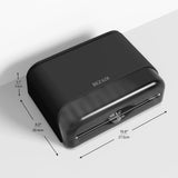 BEZADI Paper Towel Dispenser,Large Capacity Wall Mount Tissue Dispensers with Smart Lock, Used for Kitchen and Bathroom 200+ Sheets Toilet Paper Holders Black