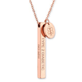Medical Alert ID Necklace for Women, Custom Gold Medic Name Pendant Jewelry