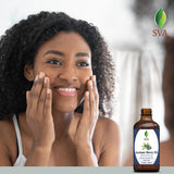 SVA Juniper Berry Essential Oil – 4 Fl Oz – 100% Natural Juniper Oil - for Diffuser, Hair Care, Face, Skin Care, Aromatherapy, Scalp and Body Massage, Soap and Candle Making – with Dropper