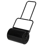 VINGLI 20 Inch Lawn Roller Water Filled Pull Behind Garden Drum Roller Push/Tow Behind, Water/Sand Filled for Garden, Lawn, Backyard (Black)