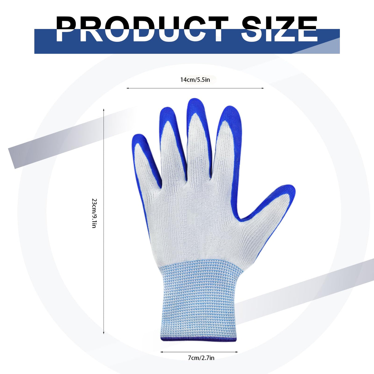 WHEATHUSK 144 Pairs Gardening Work Gloves Bulk for Men Women, Breathable Rubber Coated Garden Gloves for Construction, 9.1 Inch