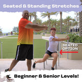 STRETCHING EXERCISES FOR SENIORS DVD- 4 Sessions. Increase Flexibility& Relieve Pain. Stretch yourself healthy! Stretching for seniors & beginners. Replace chair yoga for seniors over 60 dvd yoga dvd.
